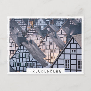 Half-timbered houses in Freudenberg, Germany Postcard