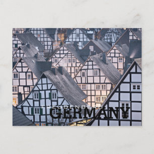 Half-timbered houses in Freudenberg, Germany Postcard