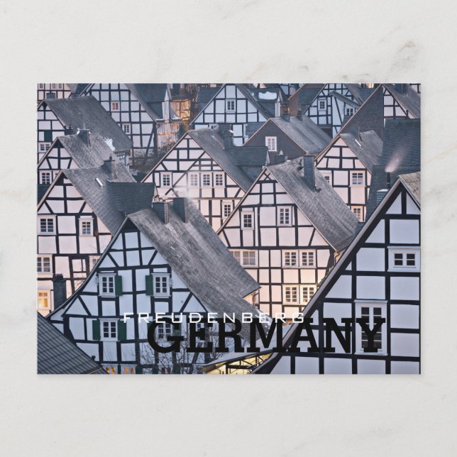 Half-timbered houses in Freudenberg, Germany Postcard (Front)