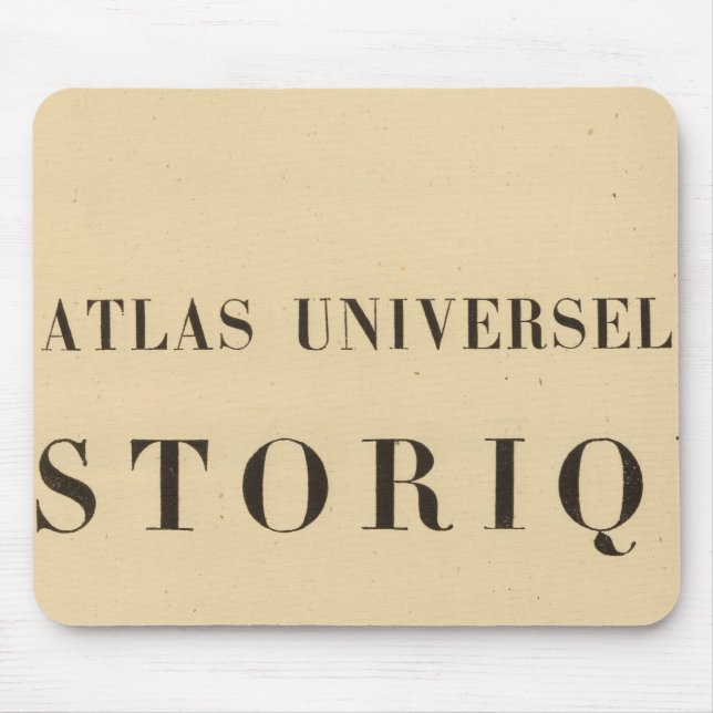Half Title Atlas universel historique Mouse Mat (Front)