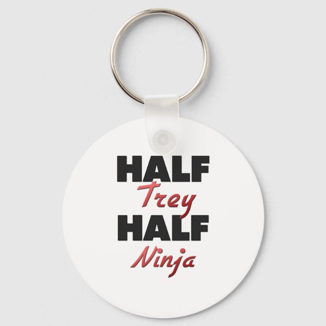 Half Trey Half Ninja Key Ring (Front)