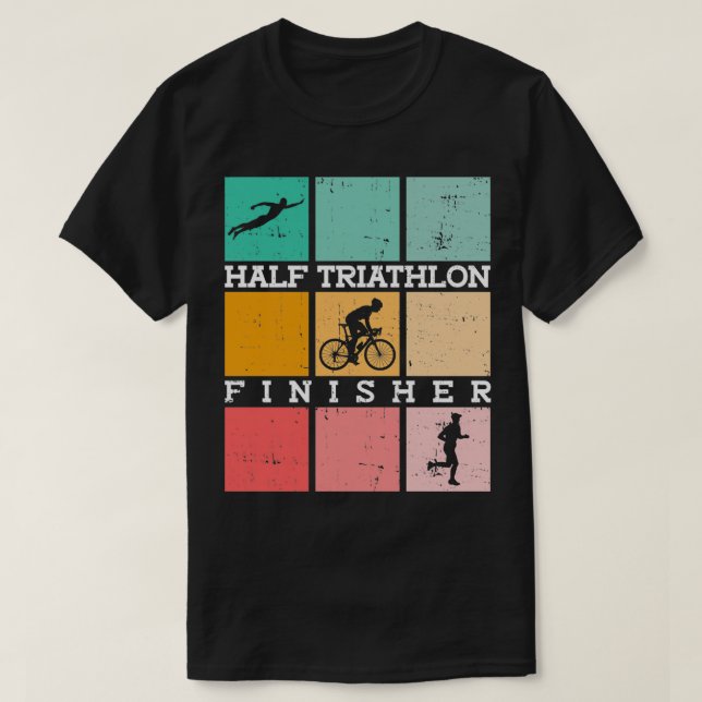 Half Triathlon Finisher Half Triathlon Training Tr T-Shirt (Design Front)