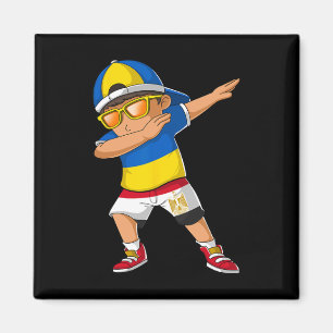 Half Ukrainian Egyptian Boy Ukraine Egypt Flag Magnet