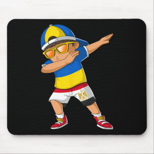 Half Ukrainian Egyptian Boy Ukraine Egypt Flag Mouse Mat