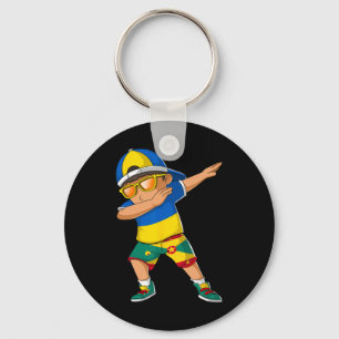 Half Ukrainian Grenadian Boy Ukraine Grenada Flag Key Ring