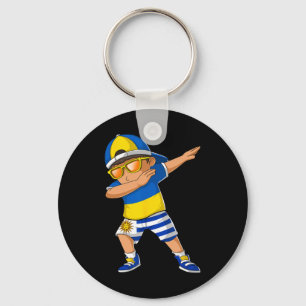 Half Ukrainian Uruguayan Boy Ukraine Uruguay Flag Key Ring