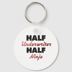 Half Underwriter Half Ninja Key Ring
