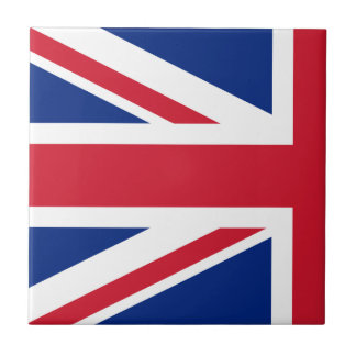 Half Union Jack Small Square Tile