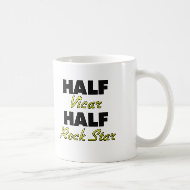 Half Vicar Half Rock Star Coffee Mug (Right)