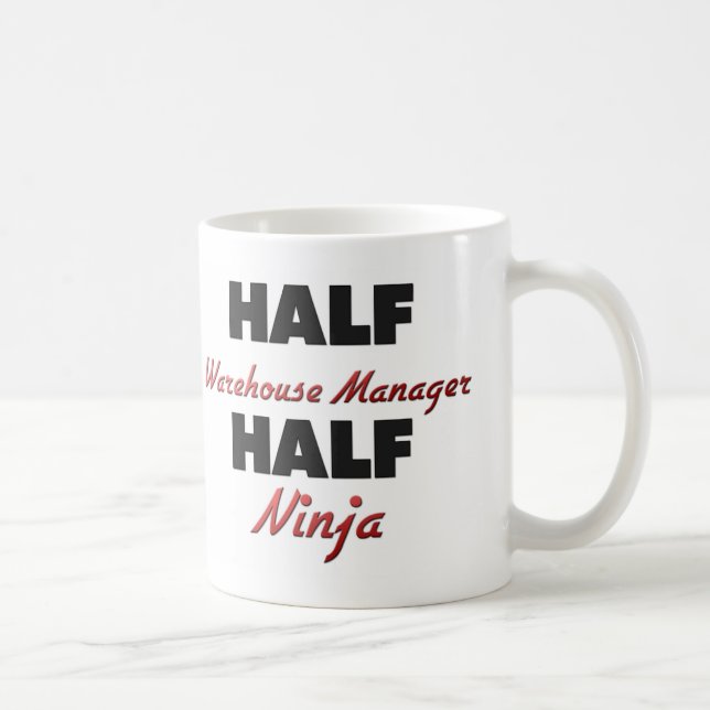 Half Warehouse Manager Half Ninja Coffee Mug (Right)