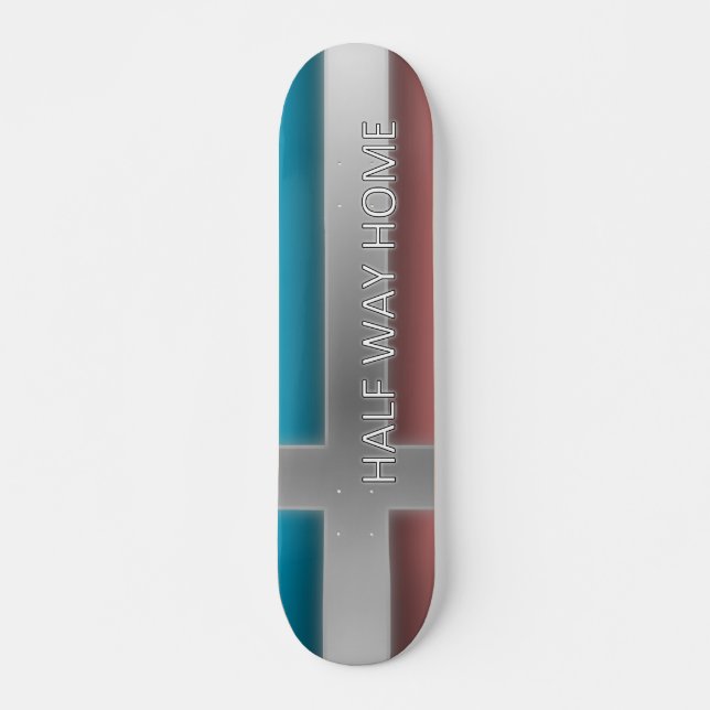 Half Way Home Holy Crossed Deck Skateboard (Front)