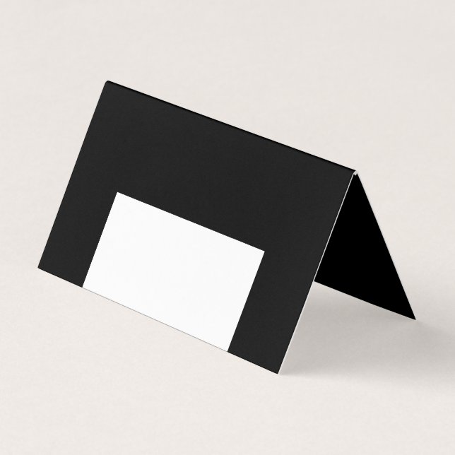 half white half black, half black half white business card (Front)