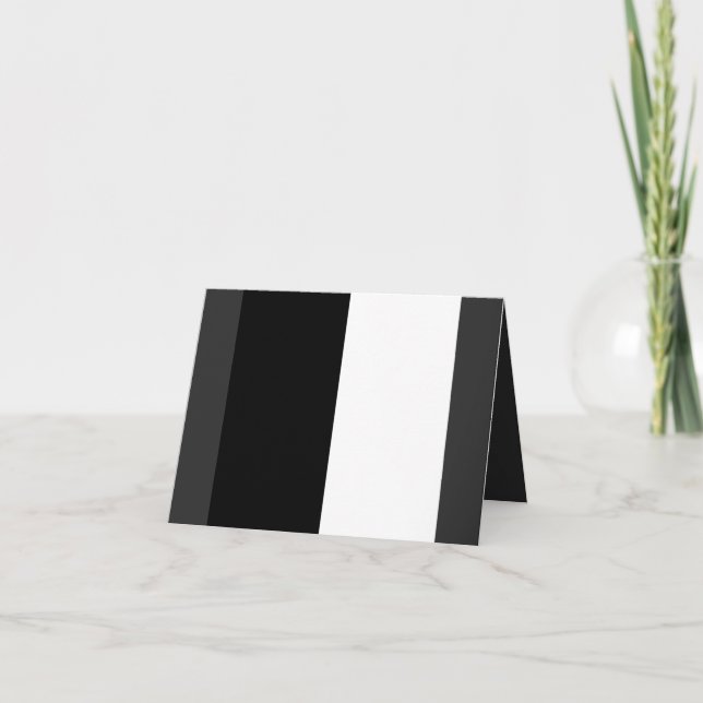 half white half black, half black half white card (Front)