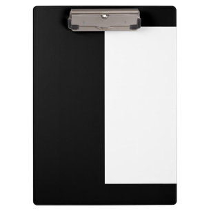 half white half black, half black half white clipboard