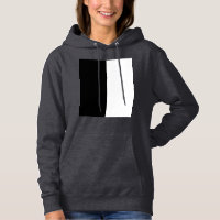 half white half black, half black half white