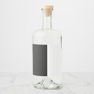 half white half black, half black half white liquor bottle label