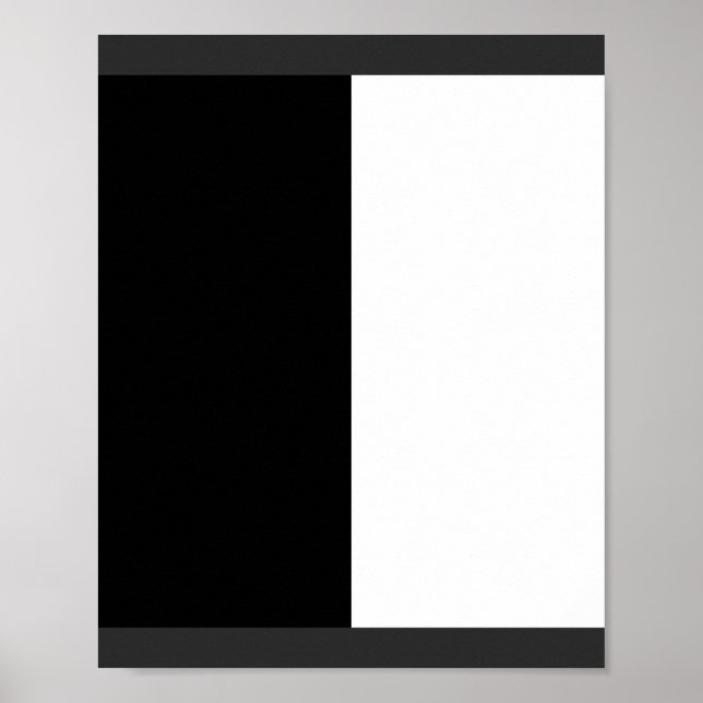 half white half black, half black half white poster (Front)