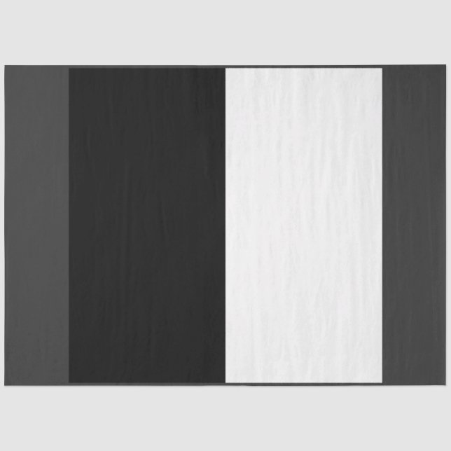 half white half black, half black half white tissue paper (Front)