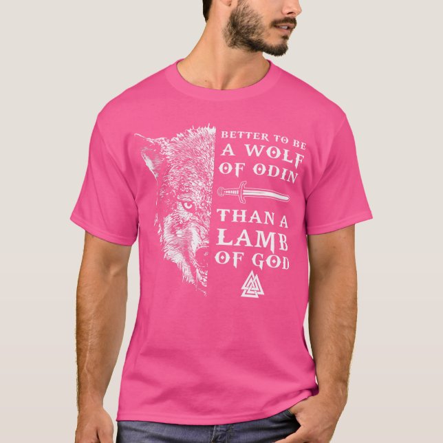 Half Wolf Of Odin Norse Mythology T-Shirt (Front)