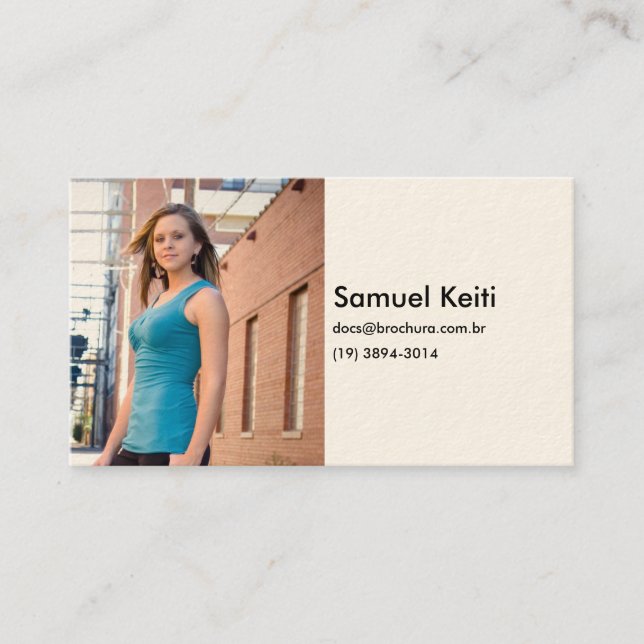 Half Woman Business Card (Front)