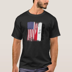 Half Yemeni Yemenite Flag   Vintage Yemen USA Gift T-Shirt