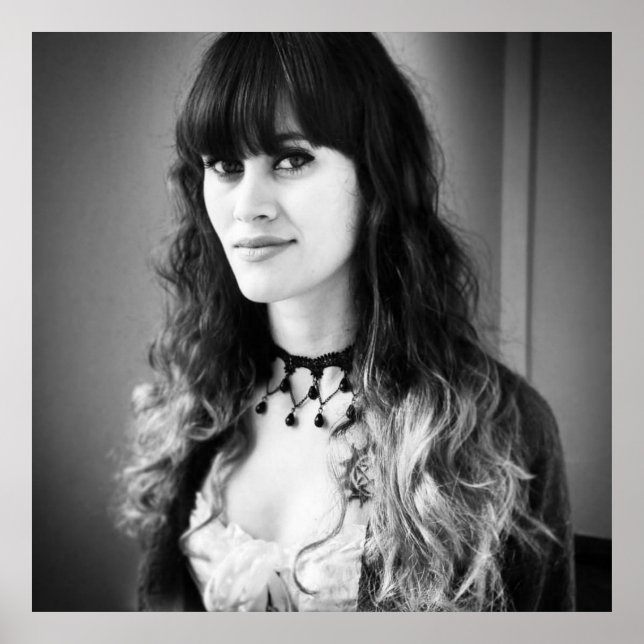 HalfAngel66 Black & White Poster (Front)