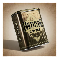 Halfhyde Coffee Co Retro Coffee Tin