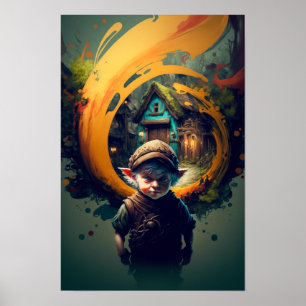 Halfling Adventurer Poster D&D Art 1