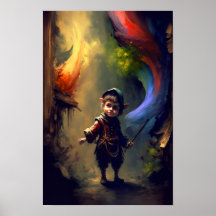 Halfling Rogue Fantasy Poster | RPG Art 1