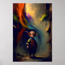 Halfling Rogue Fantasy Poster | RPG Art 2