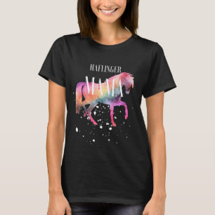 Halflinger Horse Mama Galaxy Horse Girl Equestrian T-Shirt