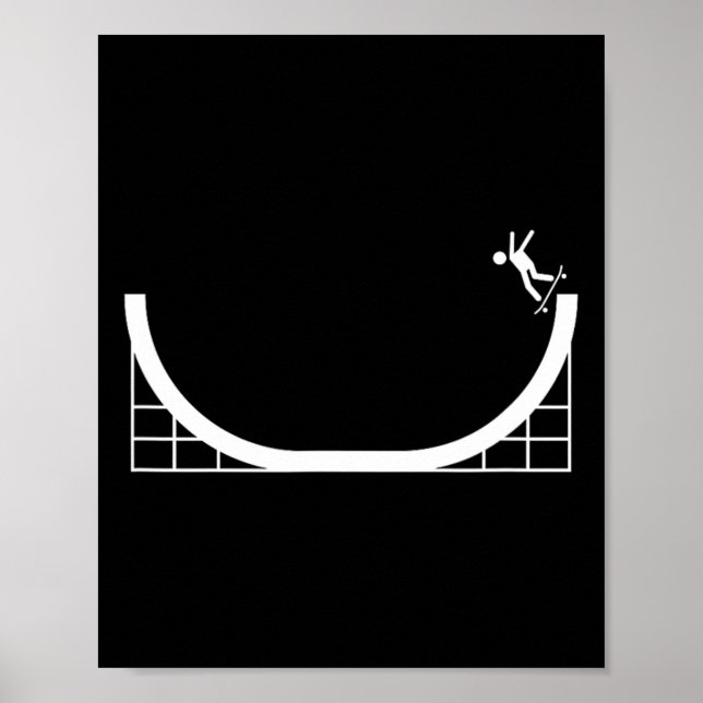 Halfpipe Skateboard- Cheerfully Skateboarding Week Poster (Front)