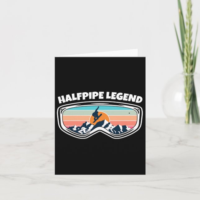 Halfpipe Snowboarding Goggles As Halfpipe Snowboar Card (Front)