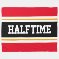 HALFTIME Bright Red Black White Racing Stripes