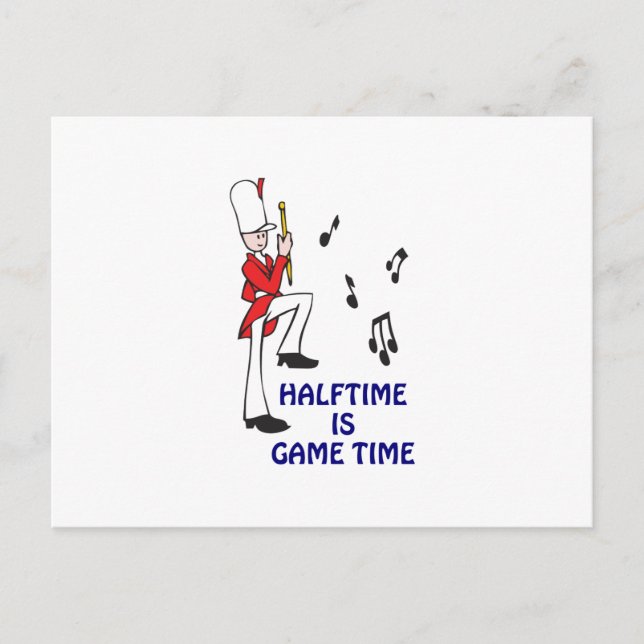 HALFTIME GAME TIME POSTCARD (Front)