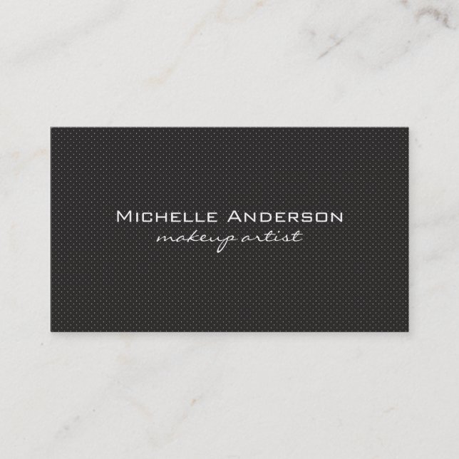 Halftone Black Business Card (Front)