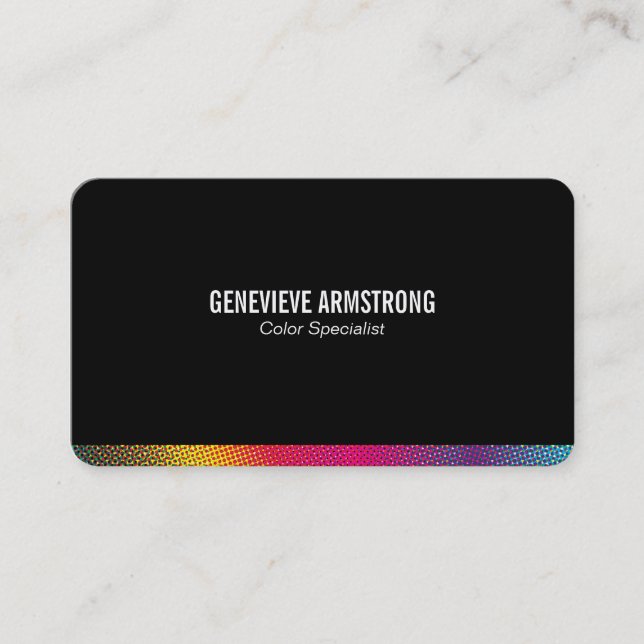 Halftone Colours Business Card (Front)