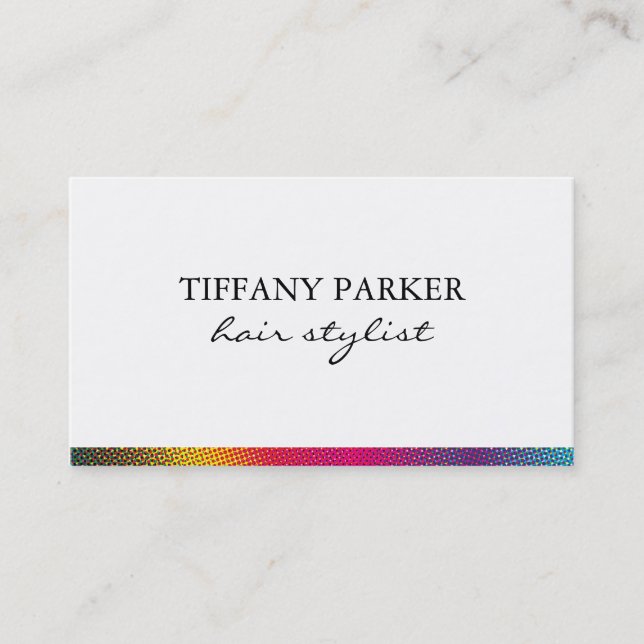 Halftone Colours Business Card (Front)