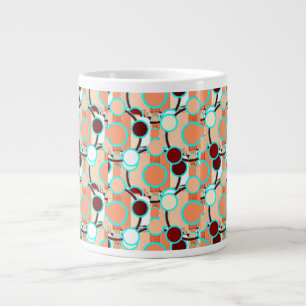 Halftone Geometric Pattern Large Coffee Mug