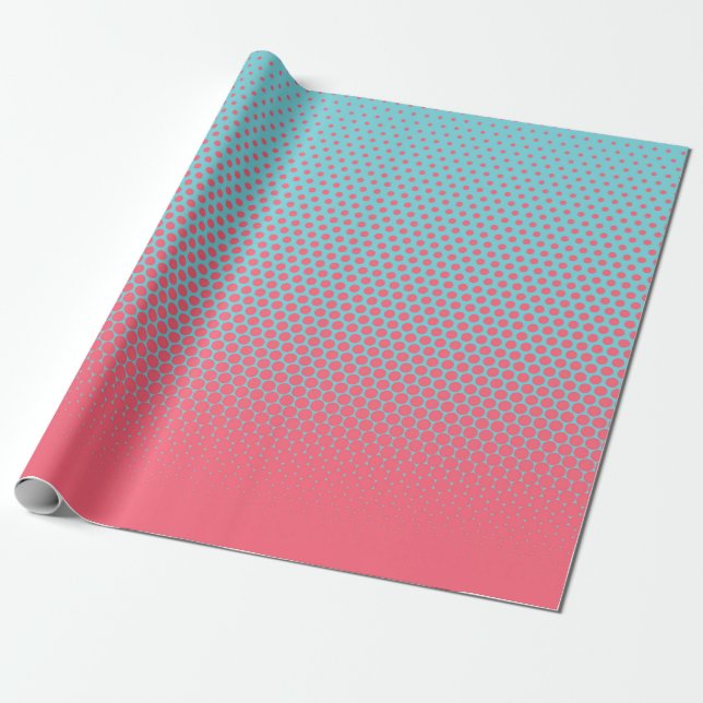 Halftone gradient pattern vertical illustration. P Wrapping Paper (Unrolled)