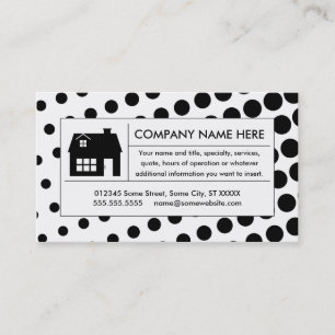 halftone home business card