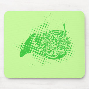 Halftone Horn Mouse Mat