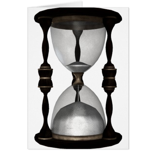 Halftone Hourglass Sand Timer (Front)