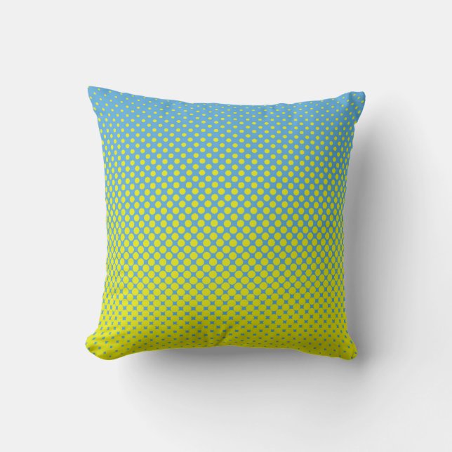 Halftone illustrationpop, art, pattern, comic, gra cushion (Front)