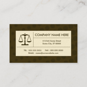 halftone justice scale business card