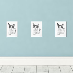 Halftone Kitty Portrait