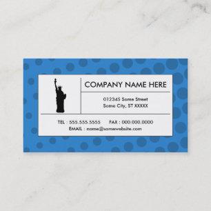 halftone liberty business card