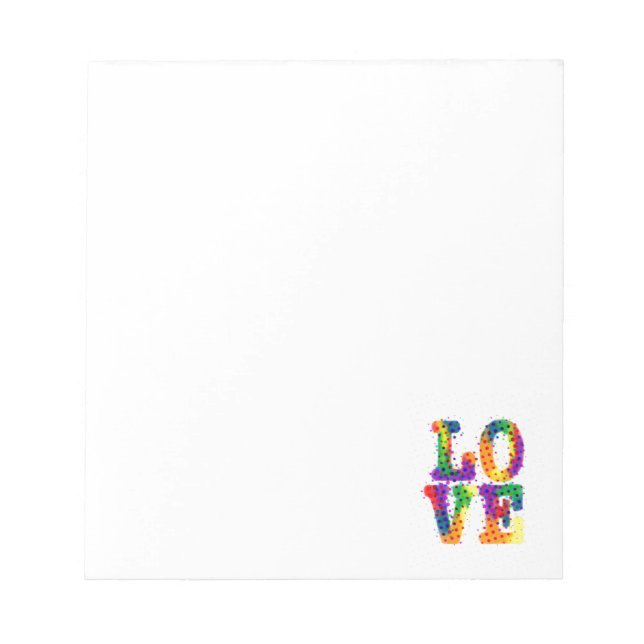 Halftone Love Notepad (Front)