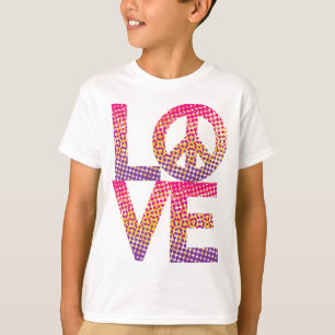 Halftone LOVE=Peace T-Shirt