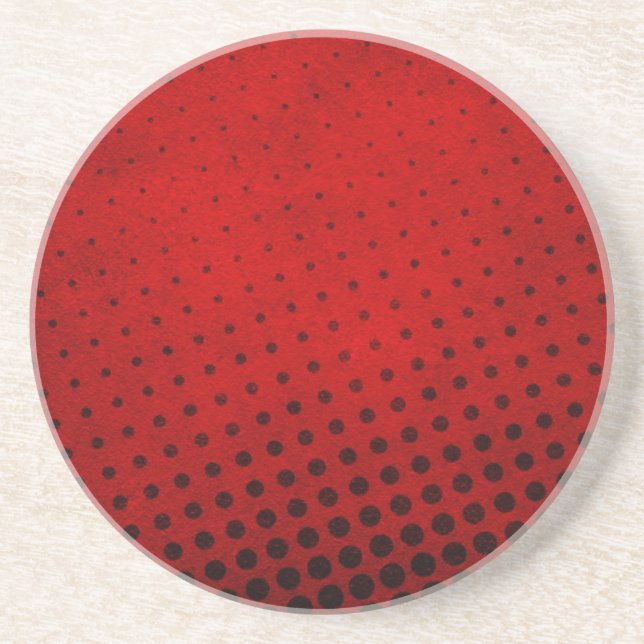 Halftone pattern background coaster (Front)